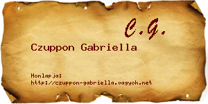 Czuppon Gabriella névjegykártya