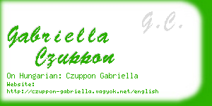 gabriella czuppon business card